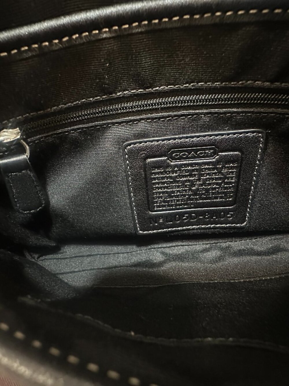Vintage 2005 Coach Soho Buckle Flap Baguette Black Leather 8A05 w/ Dust Bag - Picture 11 of 12